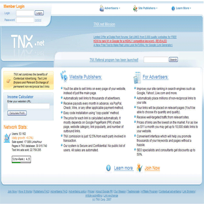 TNX - text links marketplace